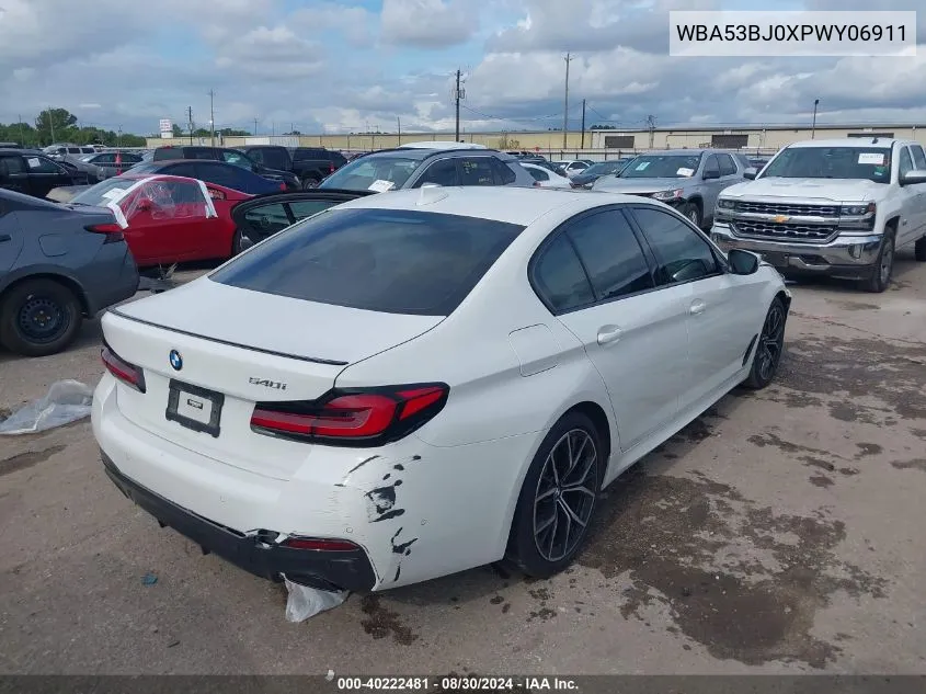 2023 BMW 540 I VIN: WBA53BJ0XPWY06911 Lot: 40222481