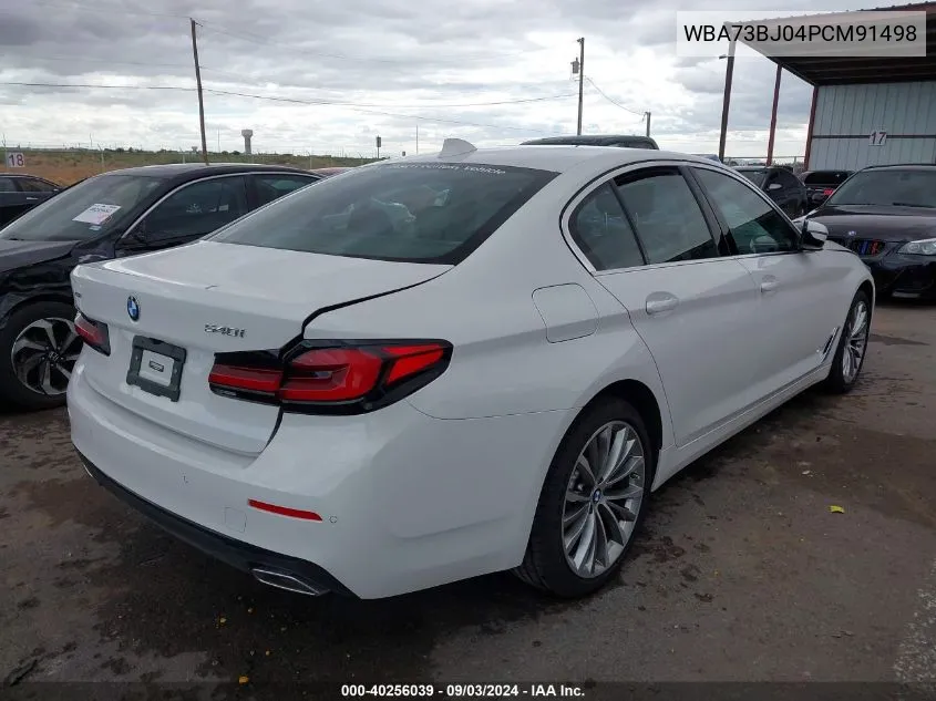 2023 BMW 540 I xDrive VIN: WBA73BJ04PCM91498 Lot: 40256039