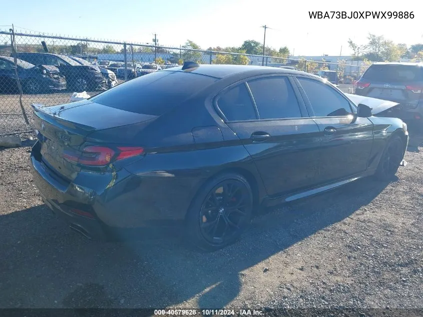 2023 BMW 540 Xi VIN: WBA73BJ0XPWX99886 Lot: 40579628