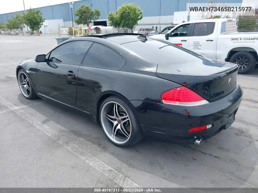 WBAEH73465B215977 2005 BMW 645Ci