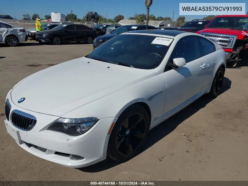 2009 BMW 650I VIN: WBAEA53579CV91993 Lot: 40744168