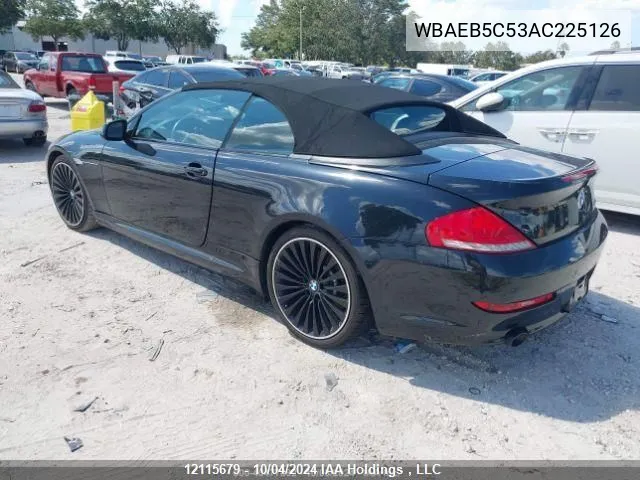 WBAEB5C53AC225126 2010 BMW 6 Series