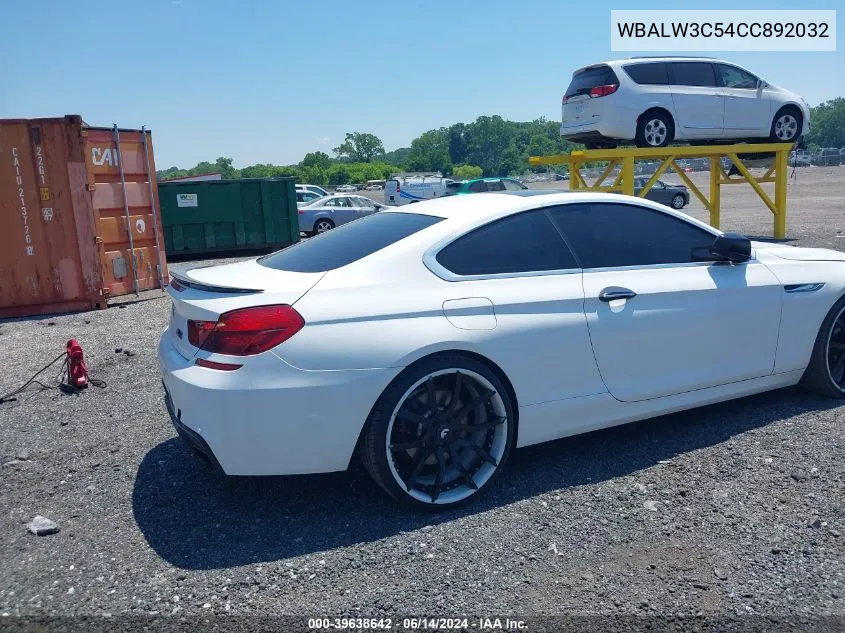 WBALW3C54CC892032 2012 BMW 640I