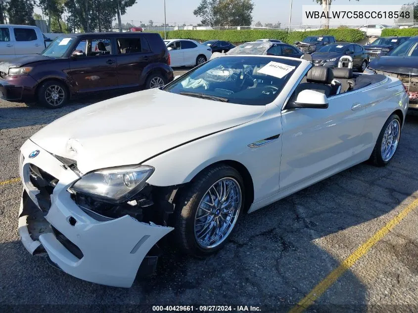 WBALW7C58CC618548 2012 BMW 640I