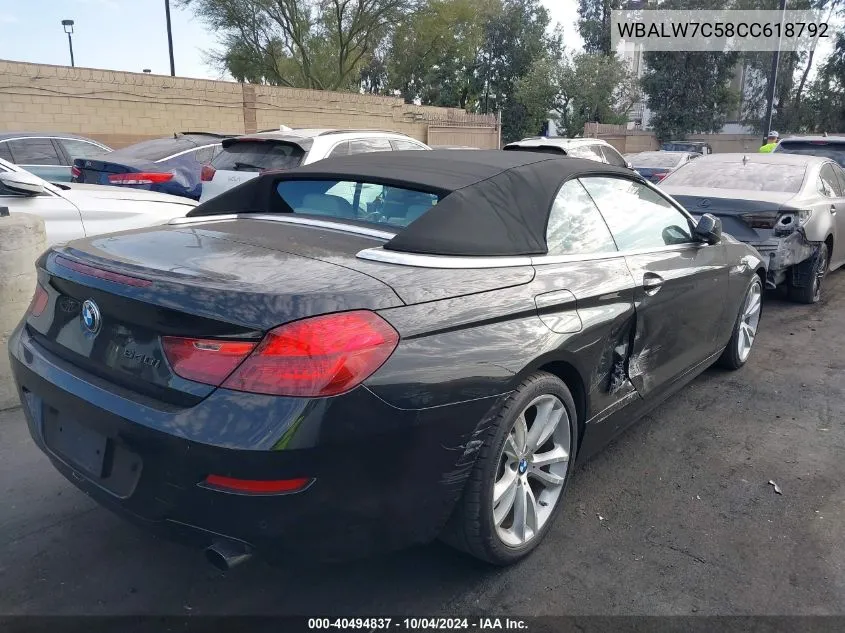 WBALW7C58CC618792 2012 BMW 640 I