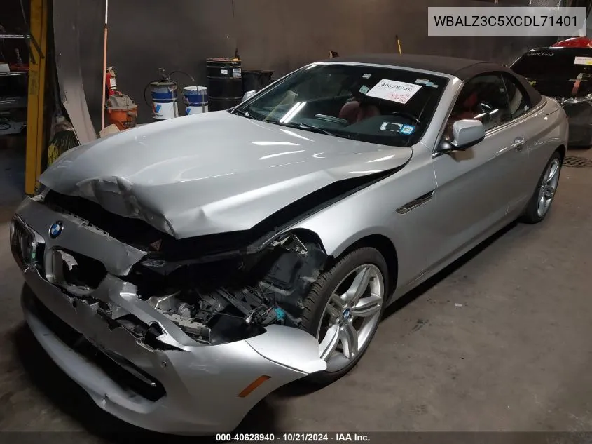 WBALZ3C5XCDL71401 2012 BMW 650I