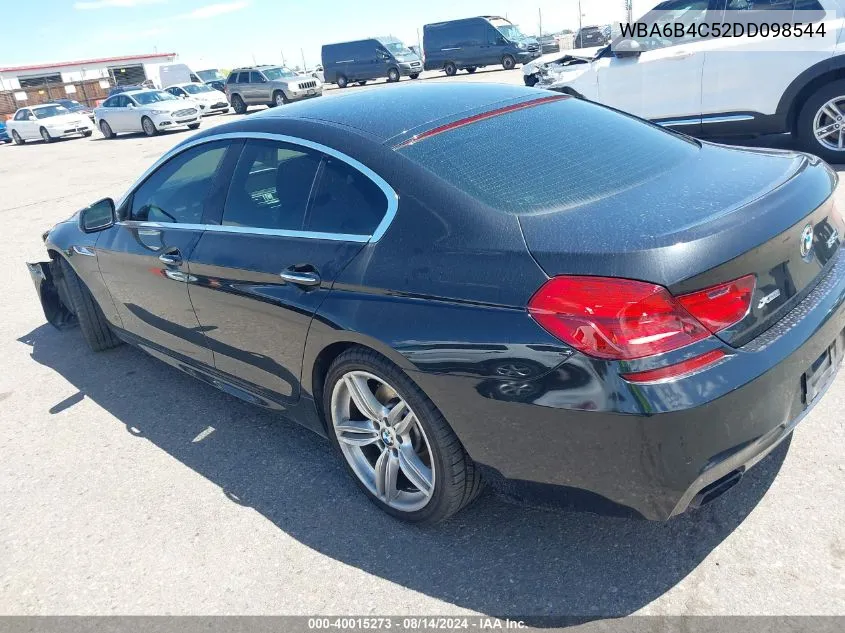 2013 BMW 650I Gran Coupe xDrive VIN: WBA6B4C52DD098544 Lot: 40015273