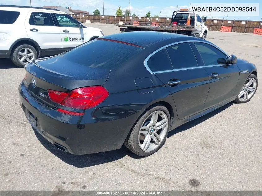 2013 BMW 650I Gran Coupe xDrive VIN: WBA6B4C52DD098544 Lot: 40015273