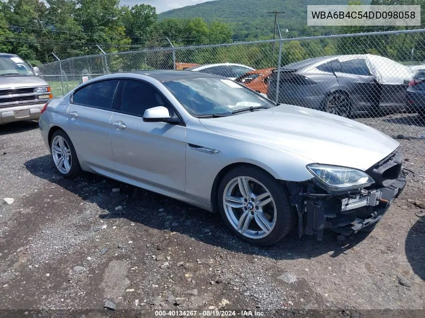 2013 BMW 650I Gran Coupe xDrive VIN: WBA6B4C54DD098058 Lot: 40134267