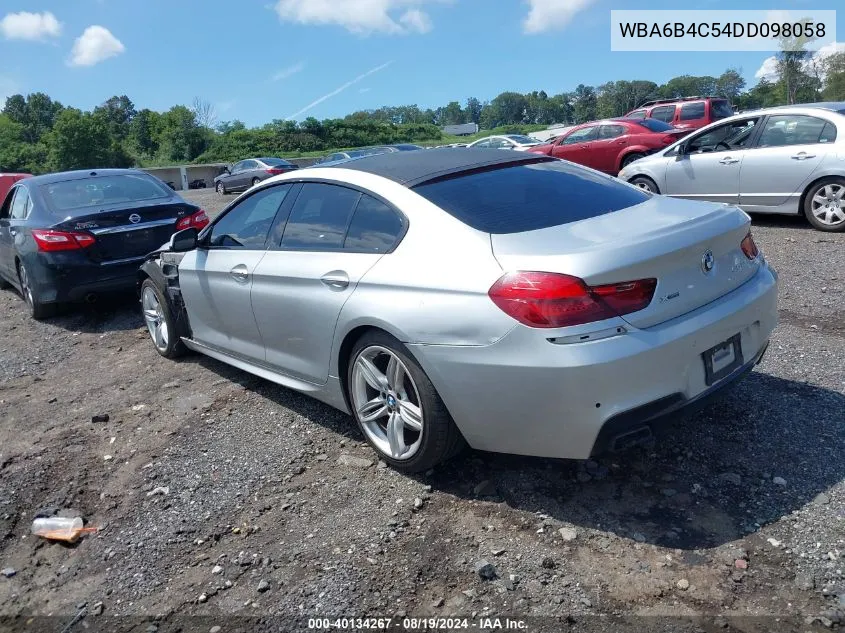 2013 BMW 650I Gran Coupe xDrive VIN: WBA6B4C54DD098058 Lot: 40134267