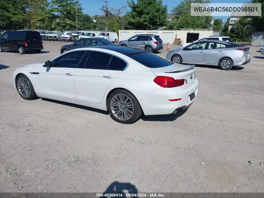 2013 BMW 650I Gran Coupe xDrive VIN: WBA6B4C56DD098501 Lot: 40266414