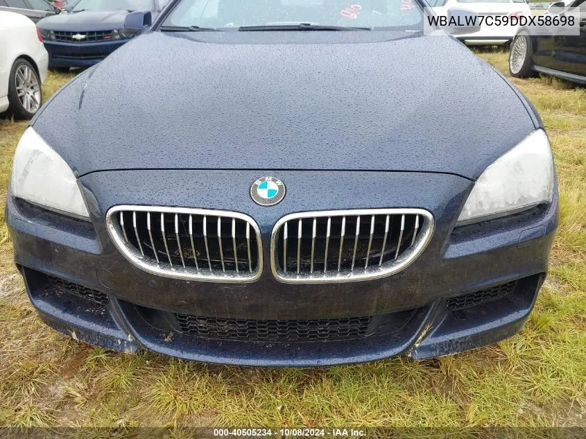 WBALW7C59DDX58698 2013 BMW 640I