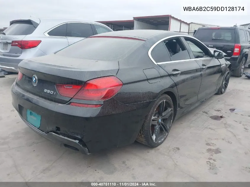 2013 BMW 650I Gran Coupe VIN: WBA6B2C59DD128174 Lot: 40751110