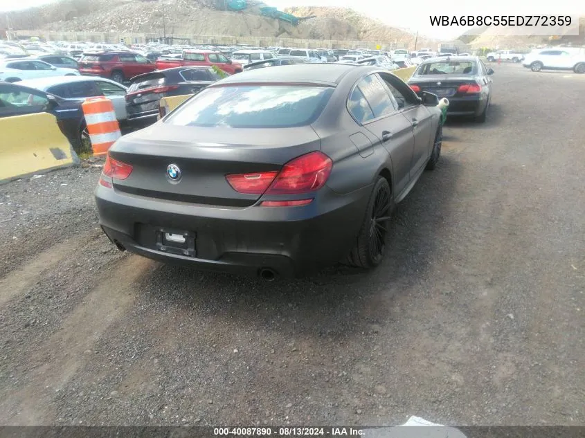 WBA6B8C55EDZ72359 2014 BMW 640I Gran Coupe xDrive