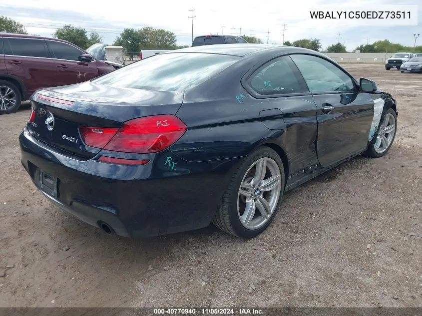 2014 BMW 640I xDrive VIN: WBALY1C50EDZ73511 Lot: 40770940