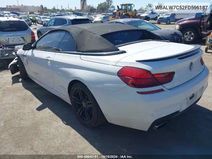 WBALW7C52FD596187 2015 BMW 640I