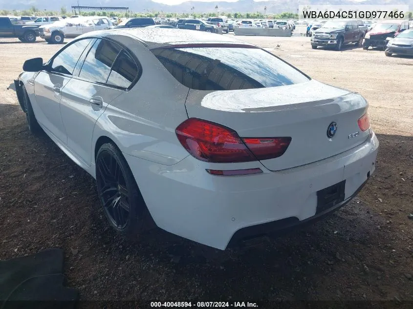 WBA6D4C51GD977466 2016 BMW 650I Gran Coupe