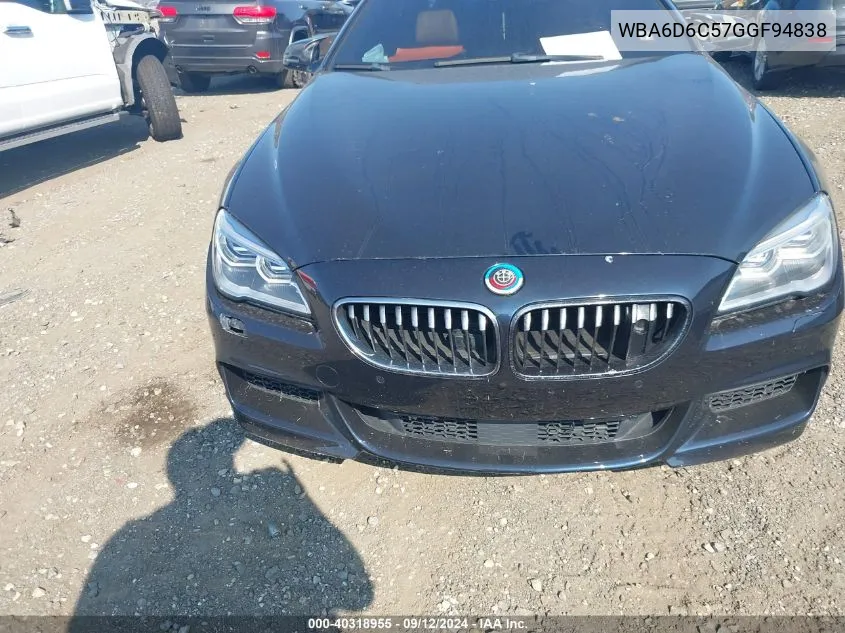 WBA6D6C57GGF94838 2016 BMW 650I Gran Coupe xDrive