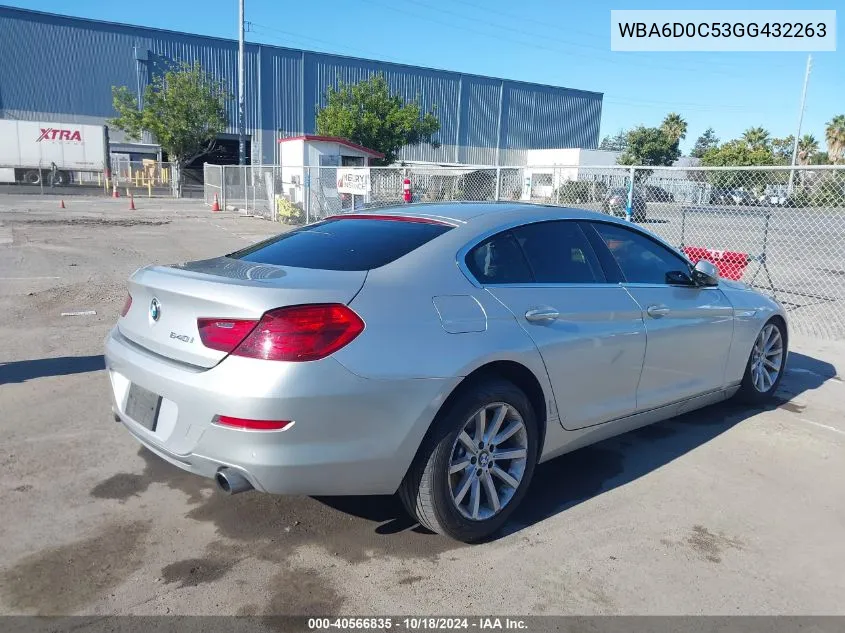 WBA6D0C53GG432263 2016 BMW 640I Gran Coupe