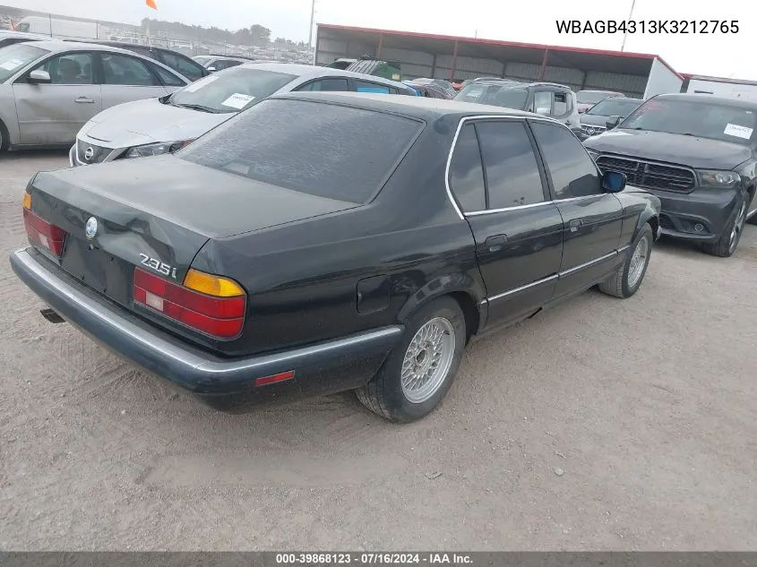 WBAGB4313K3212765 1989 BMW 735 I Automatic