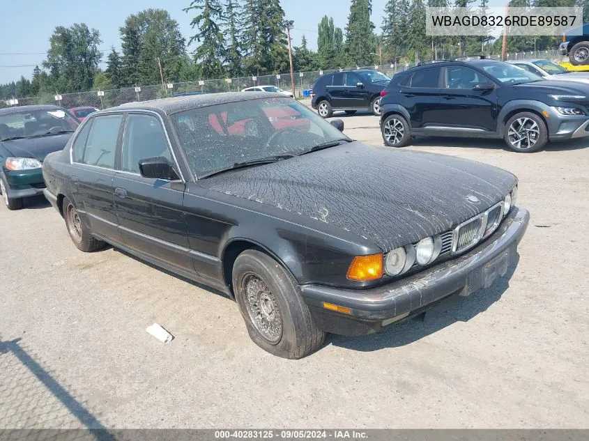 1994 BMW 740 Il Automatic VIN: WBAGD8326RDE89587 Lot: 40283125