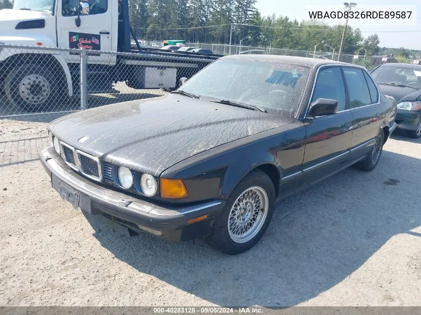 1994 BMW 740 Il Automatic VIN: WBAGD8326RDE89587 Lot: 40283125