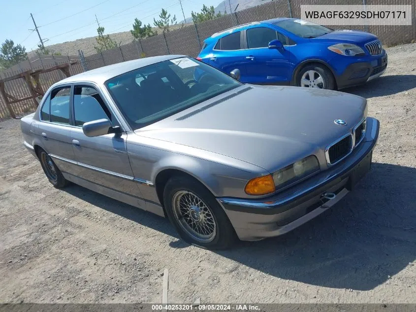 1995 BMW 740 I Automatic VIN: WBAGF6329SDH07171 Lot: 40253201