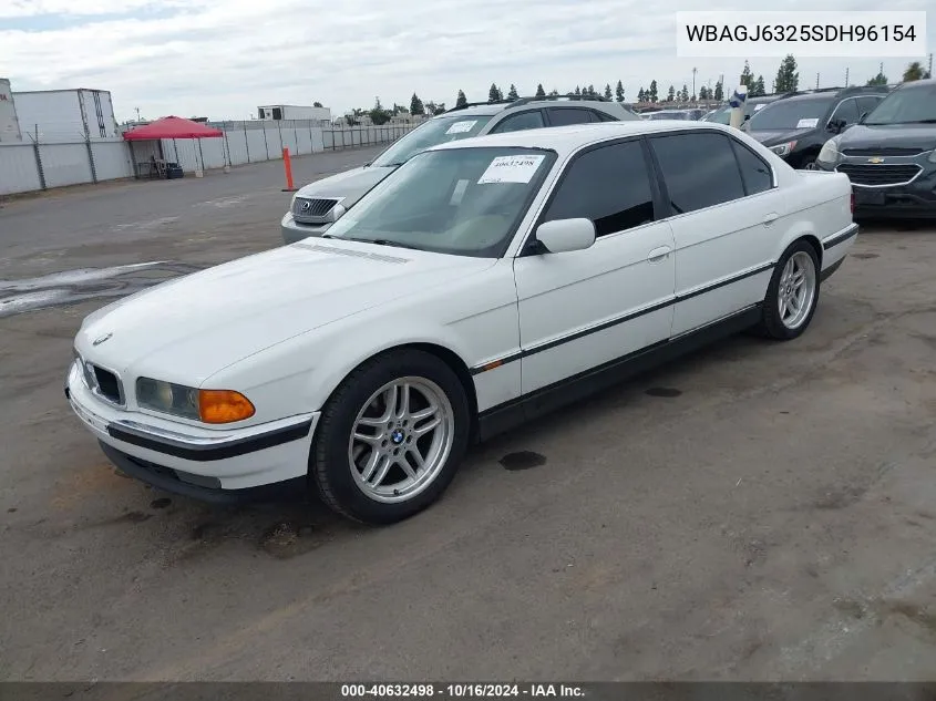 1995 BMW 740 Il VIN: WBAGJ6325SDH96154 Lot: 40632498