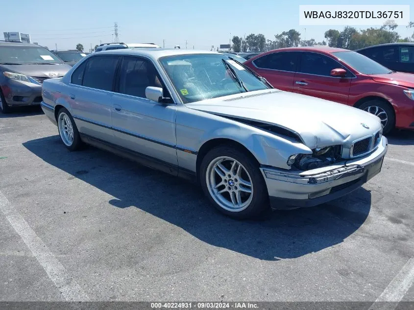 1996 BMW 740 Il VIN: WBAGJ8320TDL36751 Lot: 40224931