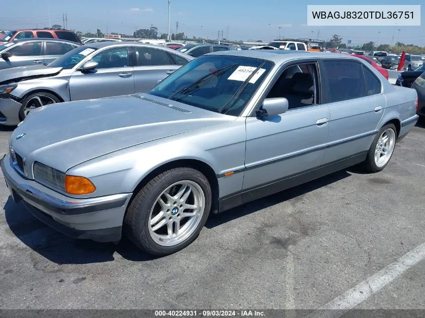 WBAGJ8320TDL36751 1996 BMW 740 Il