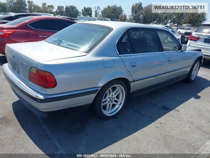 WBAGJ8320TDL36751 1996 BMW 740 Il