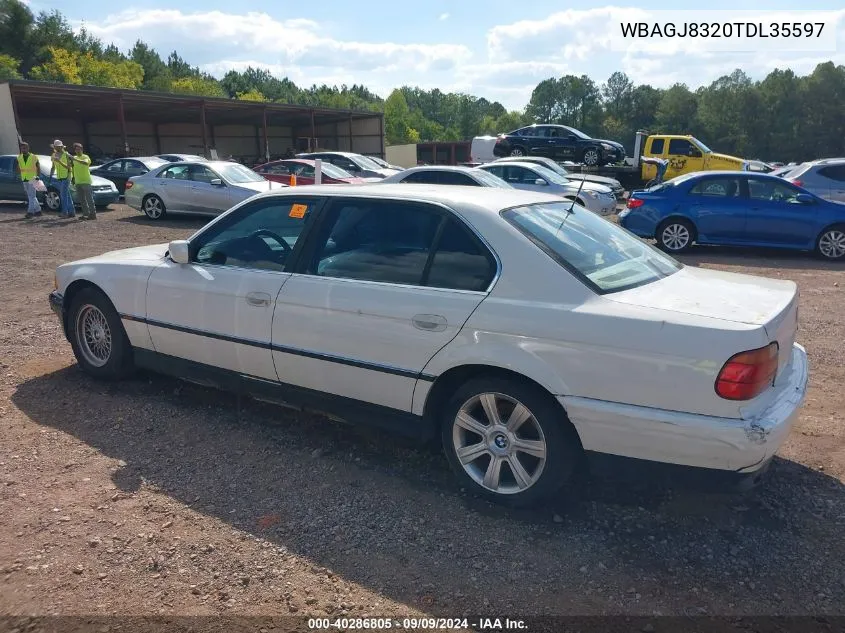 WBAGJ8320TDL35597 1996 BMW 740 Il