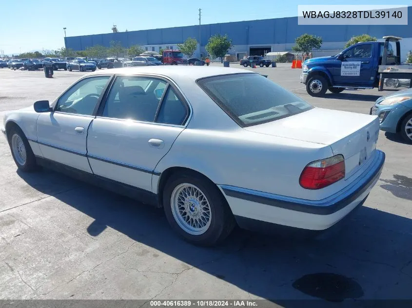 1996 BMW 740 Il VIN: WBAGJ8328TDL39140 Lot: 40616389