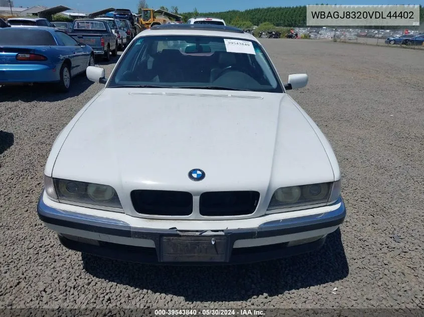 1997 BMW 740Il VIN: WBAGJ8320VDL44402 Lot: 39543840