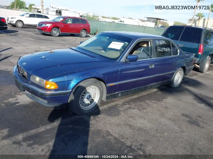 1998 BMW 740Il Il VIN: WBAGJ8323WDM19725 Lot: 40696300