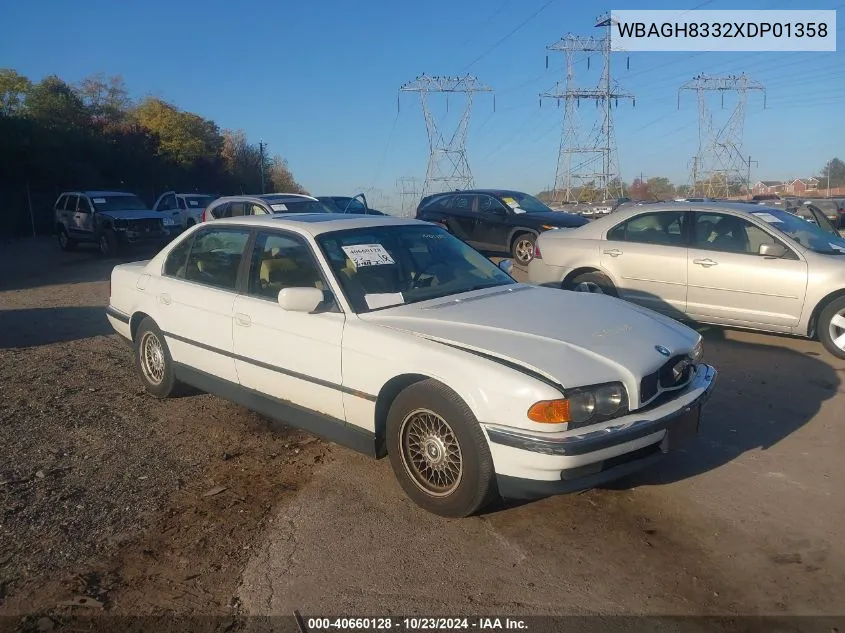 1999 BMW 740Il VIN: WBAGH8332XDP01358 Lot: 40660128