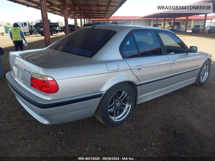 WBAGG83441DN85938 2001 BMW 740Ia