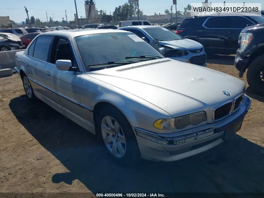 2001 BMW 740Il VIN: WBAGH83491DP23048 Lot: 40500496