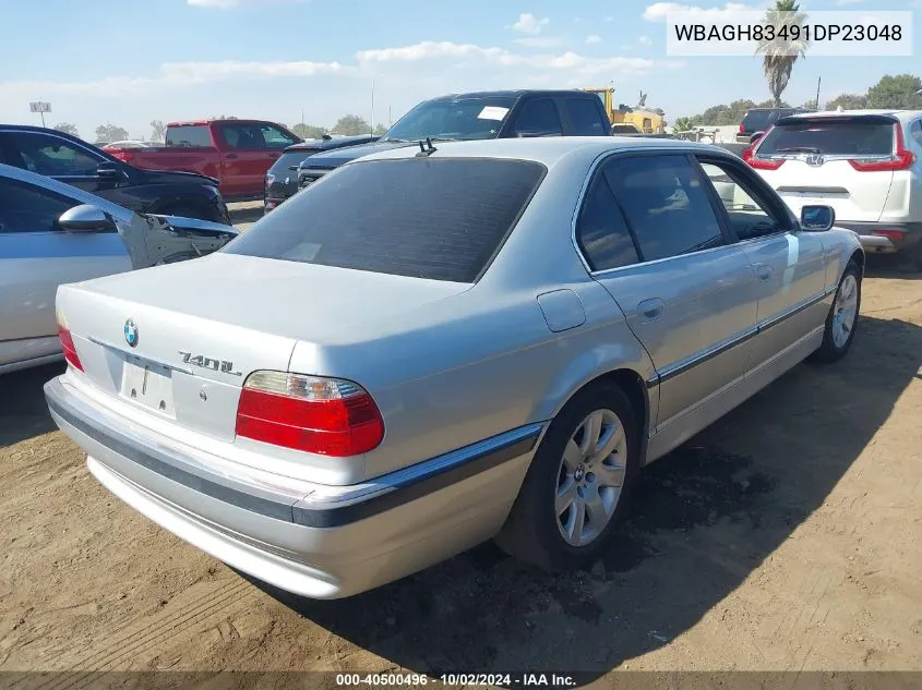 2001 BMW 740Il VIN: WBAGH83491DP23048 Lot: 40500496