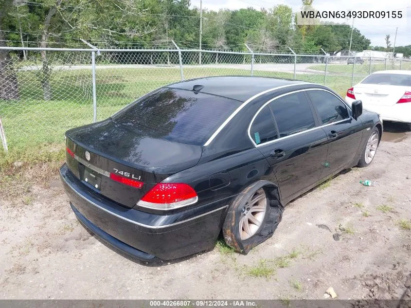 WBAGN63493DR09155 2003 BMW 745Li