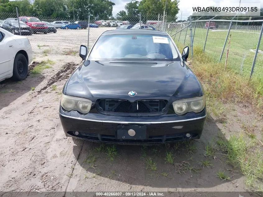 WBAGN63493DR09155 2003 BMW 745Li