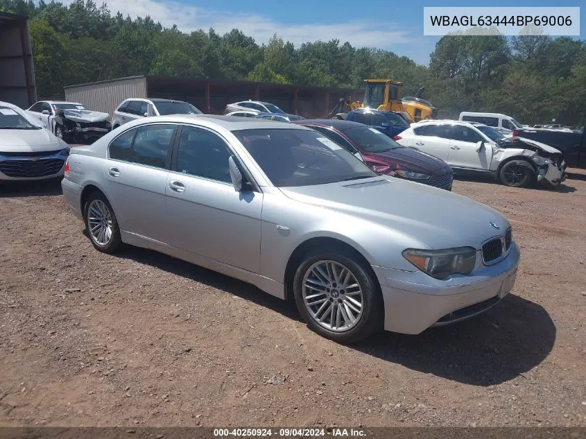 WBAGL63444BP69006 2004 BMW 745I