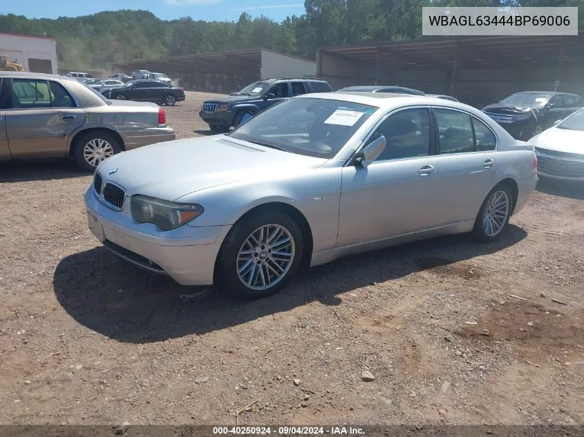 WBAGL63444BP69006 2004 BMW 745I