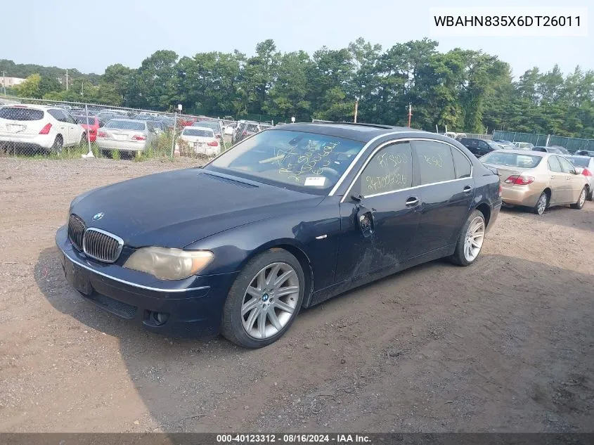 WBAHN835X6DT26011 2006 BMW 750Li