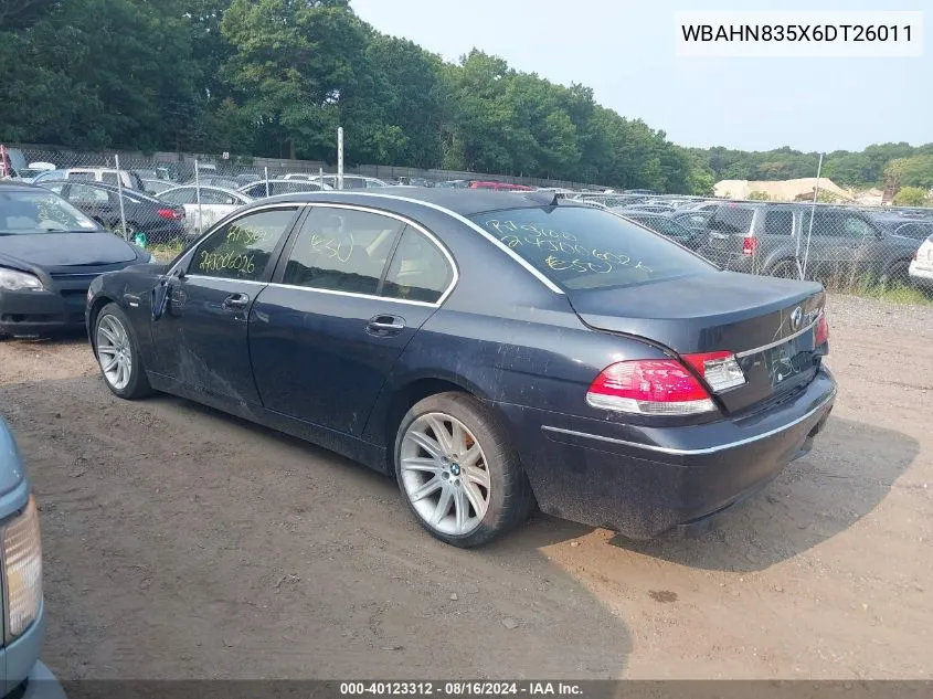 WBAHN835X6DT26011 2006 BMW 750Li