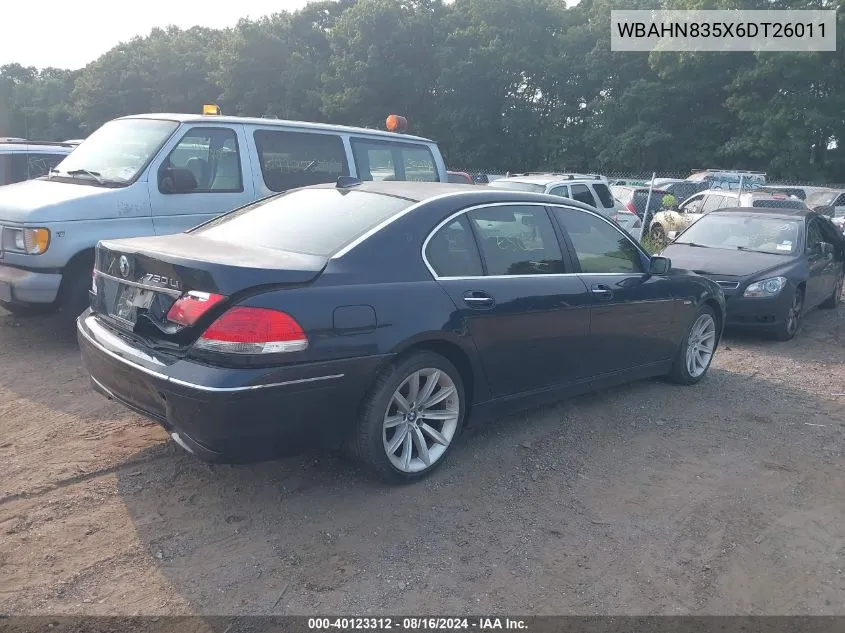 WBAHN835X6DT26011 2006 BMW 750Li