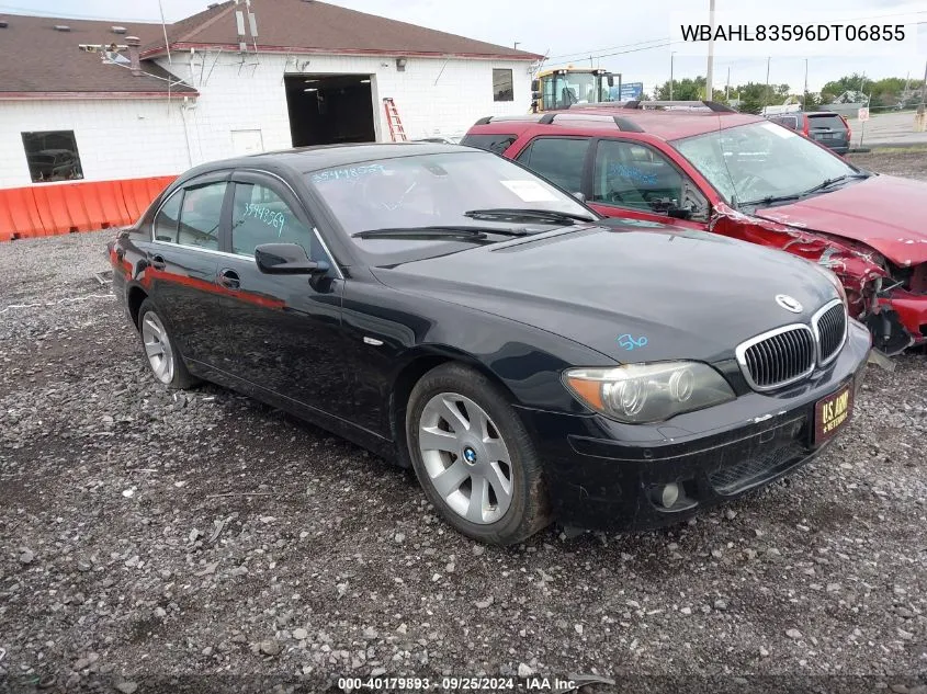 2006 BMW 750I VIN: WBAHL83596DT06855 Lot: 40179893