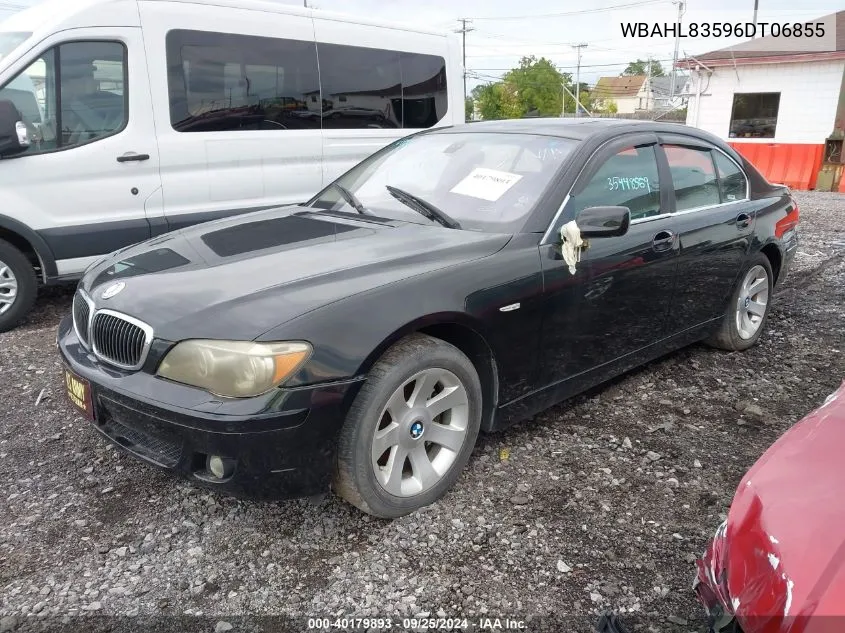 2006 BMW 750I VIN: WBAHL83596DT06855 Lot: 40179893