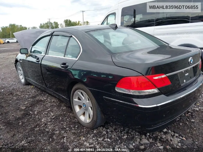 2006 BMW 750I VIN: WBAHL83596DT06855 Lot: 40179893