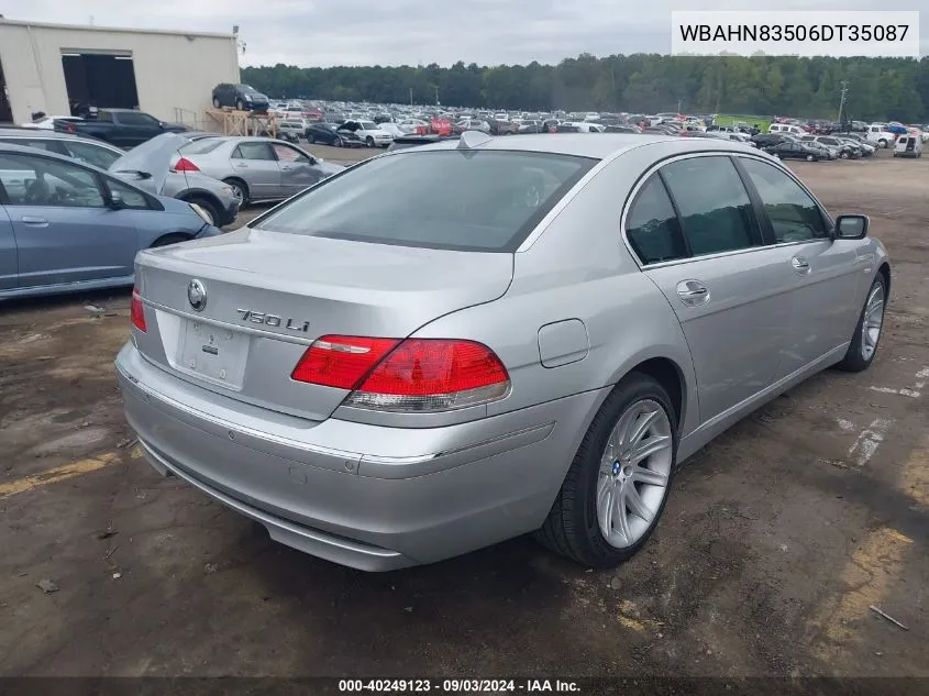 WBAHN83506DT35087 2006 BMW 750Li